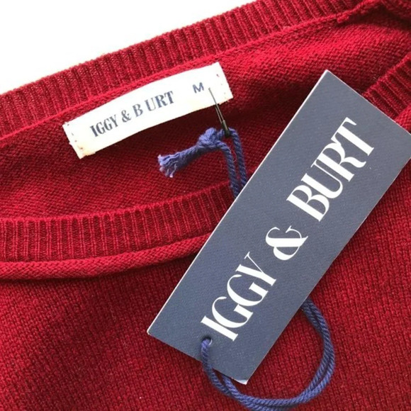 Iggy & Burt Pocket Curve Sweater Wool Cashmere NWT - Picture 4 of 8